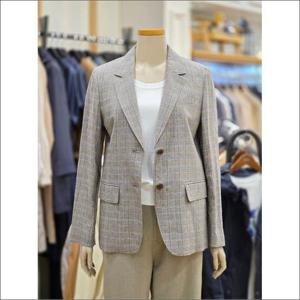 BCBG 세이브존02 린넨 체크 자켓 B5B4J130