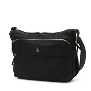 [헤지스]나일론 로고 크로스백 HJBA5E715BK