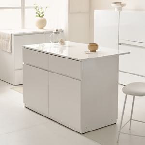 나무뜰 시오 E0 이지수납 광파오븐 아일랜드 홈바 식탁 렌지대 수납장 1200X750 YDF269C (착불)