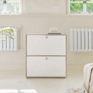 [착불배송] 발렌 미드센츄리 2도어 모듈 770 2단 수납장