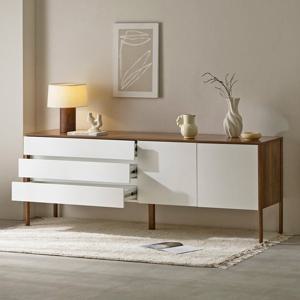 웰퍼니쳐 체스키 우드보드 높은 거실장 1800