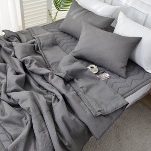 설렘하우스 시크 뱀부 시어서커 이불패드세트 슈퍼싱글 시원한