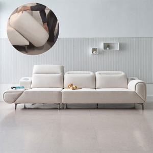 아르마 4인 팔걸이 회전 확장형 2300mm 에서 3240mm 소파베드 스피커 무선충전 독일 타이보 정품 아쿠아스웨이드텍스