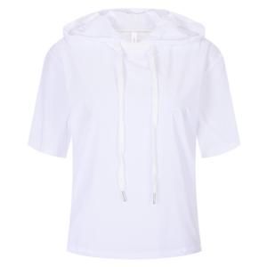 샵앤) SS프리미엄 여성 밑단스트링 반팔 후드 티셔츠 LB-WSH-20523-화이트