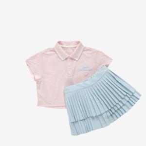 M 뉴발란스키즈트레이닝세트 IQC NK9YE2804G-25 NBgC Life 여아 카라티 플리츠 스커트 세트