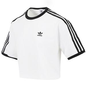 [정품] 아디다스 W 아디컬러 3스트라이프 루즈 크롭 티 (JC8150)