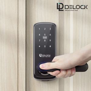 딜락 Y10 목문용 디지털도어락 지문인식+카드키2개+비상키2개+번호키 나무문용 무타공