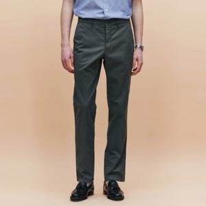 헤지스  25SS  남성 다크카키 스트레치 가먼트다잉 치노 팬츠 HZPA5B361K3