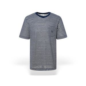 [헤지스] 남성 린넨 스트라이프 반팔티셔츠 HZTS5B508N2