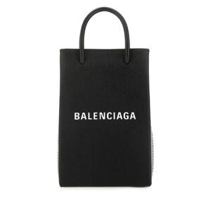 BALENCIAGA 블랙 가죽 휴대폰 케이스 7577730AI2N 1000