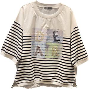 [르니앤맥코이(여성)]로엠단가라티셔츠(MM06TS104HJY)