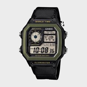 CASIO 카시오 AE-1200WHB-1B 군인 스포츠 아웃도어 디지털시계