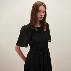 [SATIN] 시폰 플레어 원피스 O252T653