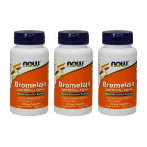 나우 브로멜라인 500 mg 60 베지테리언 캡슐