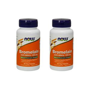 나우 브로멜라인 500 mg 60 베지테리언 캡슐