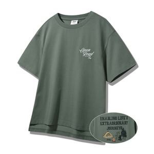 [지프]여성) 롱기장 5부 그래픽 티셔츠 JSCS2Q253