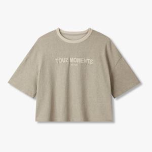 [보브]부클 레터링 피그먼트 크롭 티셔츠7155340801