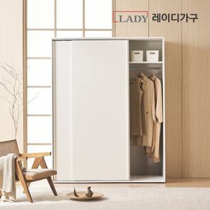 레이디가구 프리핏 키큰 슬라이딩 옷장 행거형 A (1단+2단) 1600