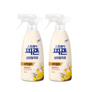 피죤 스프레이 섬유탈취제 490ml 옐로미모사-2개 섬유향수 정전기방지 냄새제거
