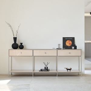 포더홈 무디 미드센츄리 모듈 수납장 하부 선반형 3칸 1800