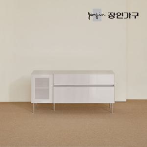 장인가구 무와 E0등급 하이그로시 1200 높은 거실장 티비다이