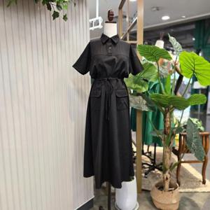 스테파니 HC05 뒷밴딩허리끈포켓원피스 A25SO5204