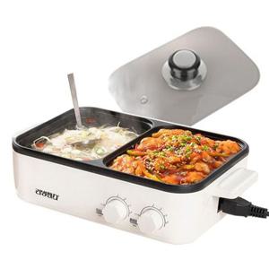 전기그릴 리빙센스8485 쿠커 반반그릴 2in1 전골 GWM