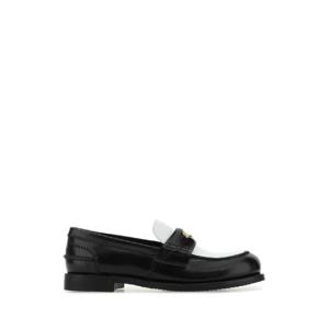 MIU MIU Two-tone leather loafers 5D773DF020AZE F0967