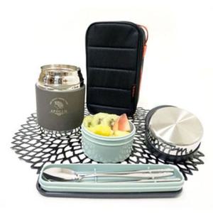 보온죽통 아폴로 보온 죽통 도시락 국통 밥통 카키 1300ml