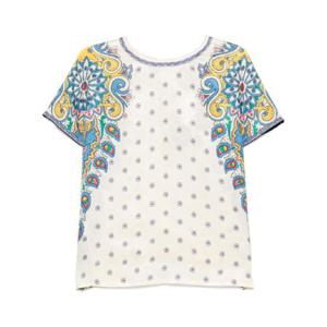 25 FW 에트로 페이즐리 프린트 티셔츠 WRJA0025AQ115 TP433044687