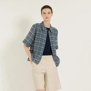 [비씨비지]시스루 체크 블라우스 (B5B5B436)