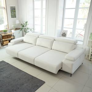 [시트앤모어] 슬리드-S 4인 모션슬립 스윙수납 팔걸이 패브릭 무빙 리클라이너 소파