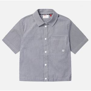 윌슨반팔티 JQS W242002GSH42-NVY 여성 스트라이프 시어서커 반팔 셔츠