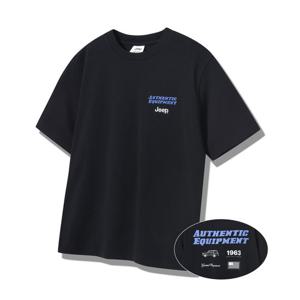 [지프]남여공용) 어센틱 로고 반팔 라운드 티셔츠 JQ2TSU225