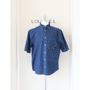 [라운지엘] 에르메스 쇼트 슬리브 스트레이트 컷 셔츠 42 H556200HA50