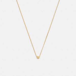 코치 CBW07-GLD 골드 리벳 펜던트 목걸이