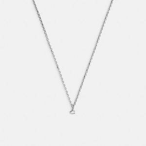 코치 시그니처 링크 체인 목걸이 CBW45-SLV 실버