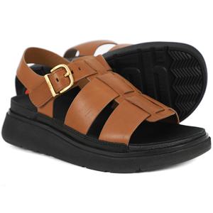 [정품] 핏플랍 여성 젠-FF 레더 딥 탄 피셔맨 샌들 (IZ1-C15)