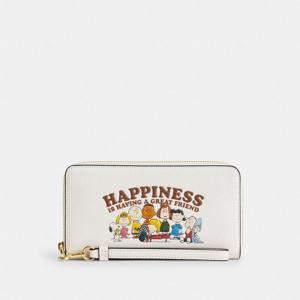 코치 [코치 X 피너츠] 롱 지퍼 어라운드 지갑 CBN35-IMCAH CHEE MARU