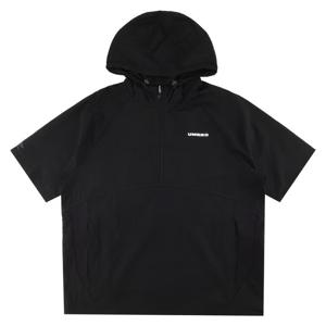 엄브로 라이트브리즈 쿨링 반팔 후드 아노락 UQ223CWT66BLK