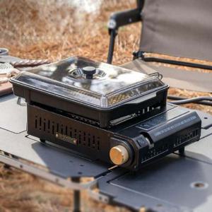 캠핑용버너 카즈미 캠핑 버너 스토브 전골팬 세트 아이오 마스터