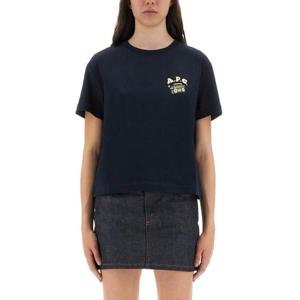 아페쎄 여성 네이비 DISCO 반팔 티셔츠 COHGSF26524_IAK