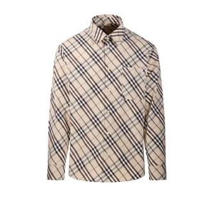 버버리 긴팔 셔츠 8105202 A5686 ALABASTER IP CHECK