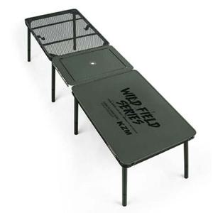접이식테이블 카즈미 와일드필드 IPM 캠핑 야외 테이블 세트 카키
