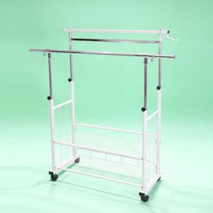 뉴그레이스 2단 행거 이동식 옷걸이 행거 이동행거 이동형행거 이동식행거 옷걸이행거 옷수납행거 드레스룸