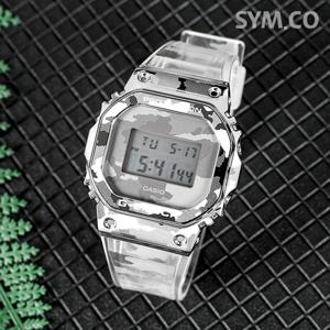 지샥 GM-5600SCM-1 카무플라주 디지털 클리어 투명 메탈 커버 남