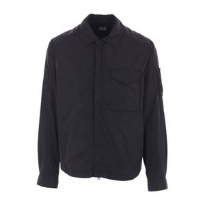 CP컴퍼니 블랙 크롬-R 나일론 오버셔츠 19CMOS089A 005904G999