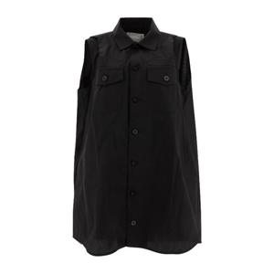 사카이 슬리브리스 셔츠 원피스 2507649001 BLACK