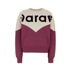 이자벨마랑 에뚜왈 여성 퍼플 Houston 면 스웨트셔츠 SW0006FAA1M08E ECRY