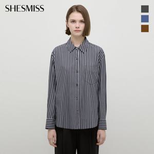 [쉬즈미스] 스트라이프 원 포켓 셔츠_SWWSTP32110